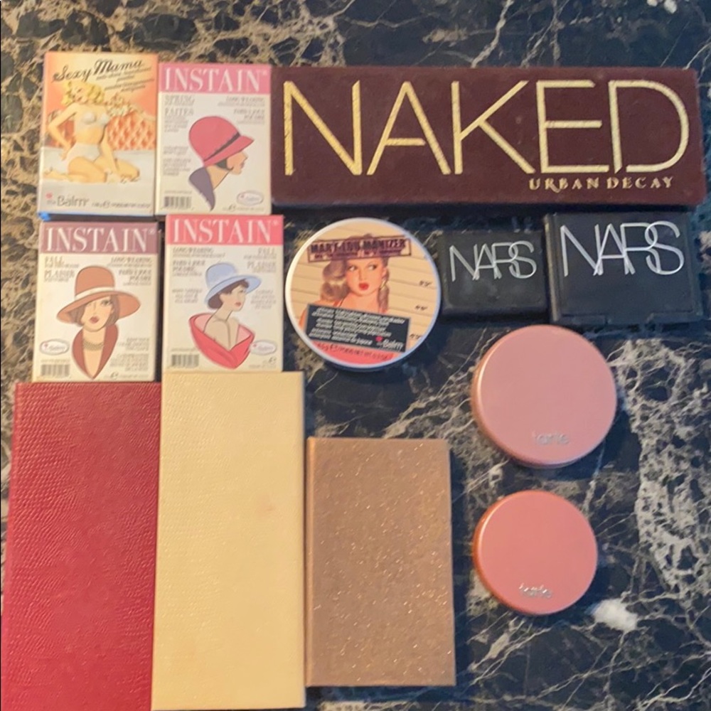 Brandname makeup: urbandecay, NARS, Lorac, thebalm